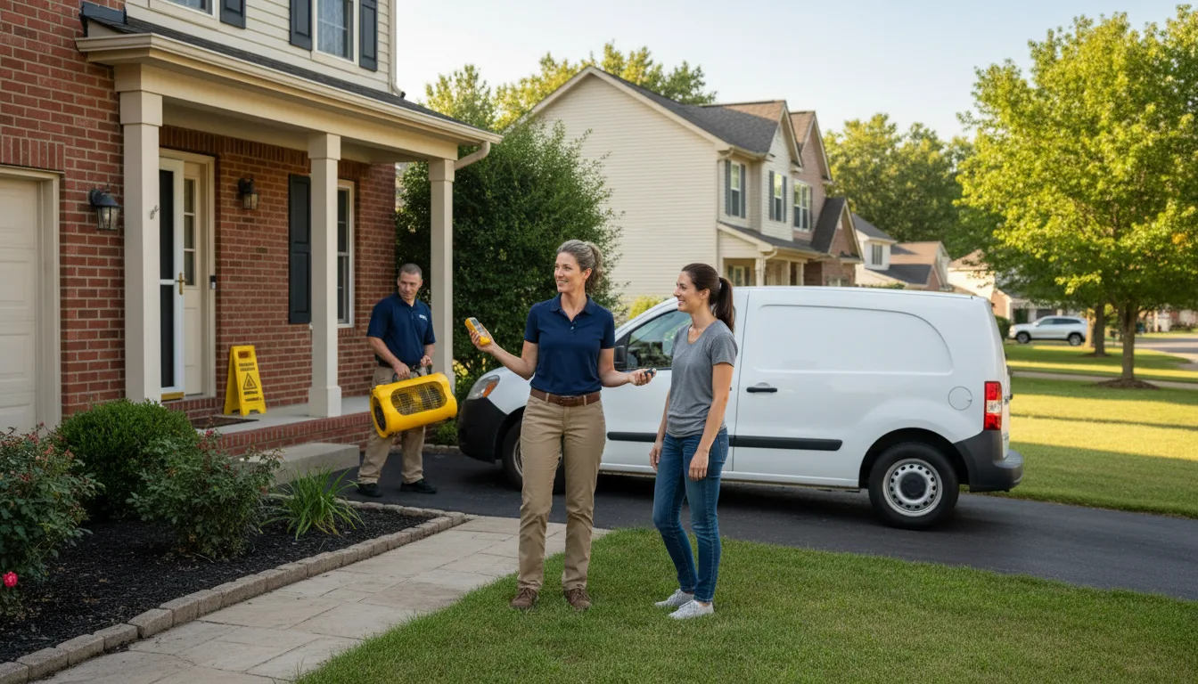 Water restoration image for Water Damage & Restoration Services in Lynnville, IA